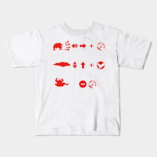 Street Fighter Moves - E.Honda Kids T-Shirt